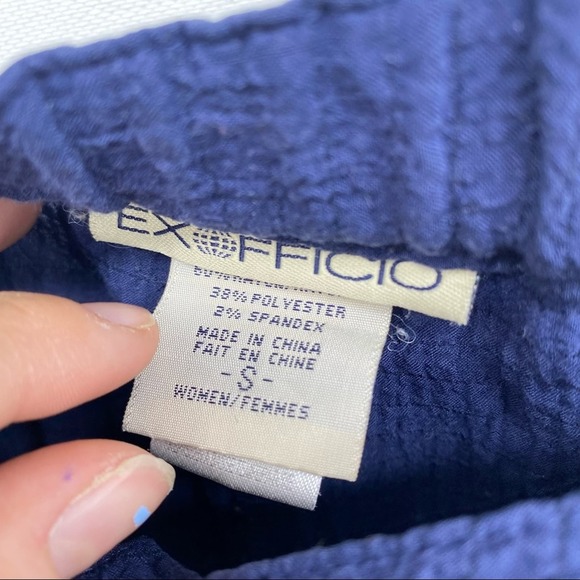 Exofficio Dark Blue Gauzy Trouser Pants S - Picture 3 of 8